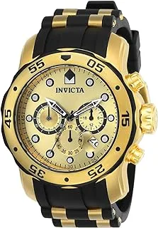 Invicta Men's Gold Dial Polyurethane Band Watch - 17885