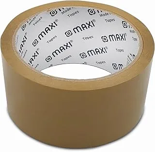 Maxi Packing Tape 48mm X 50 Yds 45 Mic Brown, for Carton Sealing, Shipping and Tape, MX-PT50B