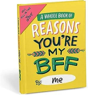 Em & Friends Reasons You're My BFF Book Fill in the Love Fill-in-the-Blank Gift Journal, 4.10 x 5.40-inches