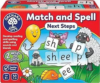 لعبة الطاولة من Orchard Toys Match and Spell Next Steps ، متعددة الألوان