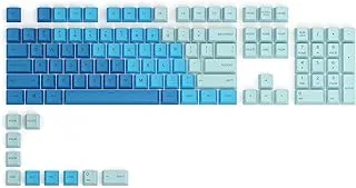 Glorious PC Gaming Race Glorious GPBT Dye Sublimated Keycaps (Caribbean Ocean) - Thick PBT Plastic 114 Keycap Set for 100% Full Size, 85% 80% TKL, 60% Compact, 75% Mechanical Keyboards