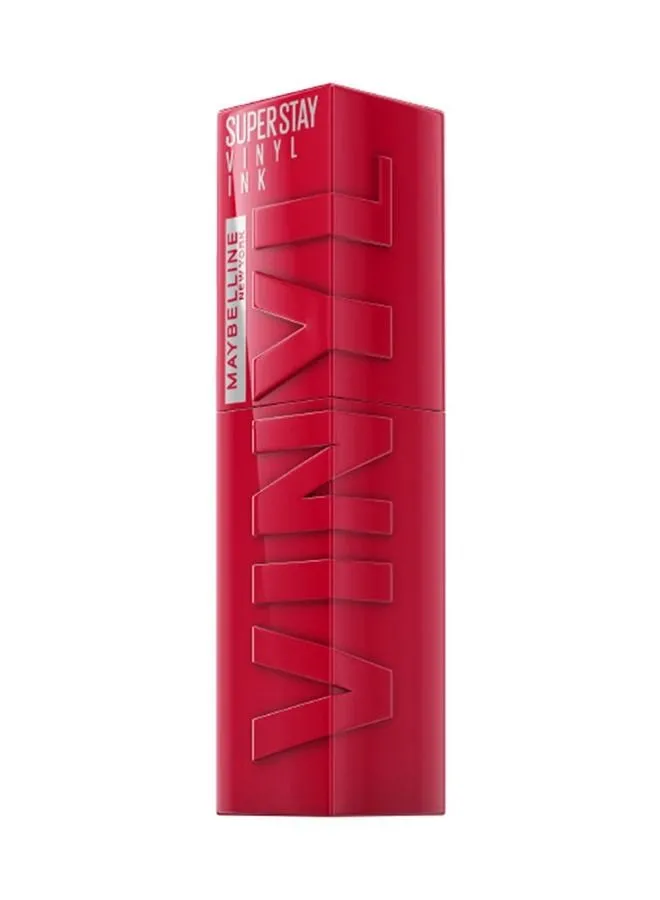 MAYBELLINE NEW YORK Maybelline New York Super Stay Vinyl Ink Longwear Transfer Proof Gloss Lipstick, 50 WICKED