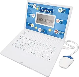 LEXIBOOK Educational and Bilingual Laptop Arabic/English - Toy for Child Kid 124 Activities, Learn Play Games and Music with Spider-Man - Red/Blue JC598SPi13