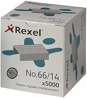 Rexel No.66/14 mm Heavy Duty Staples, For Stapling up to 100 Sheets, Use with the Rexel Giant and Goliath Staplers, Box of 5000, 6075