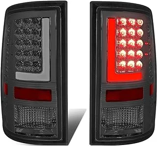 DNA MOTORING TL-DRAM09-LED-3D-CH-SM LED 3D Tail Light Assembly Driver & Passenger Side [Compatible with 09-17 Dodge Ram 1500 2500 3500]