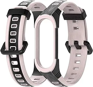 Band Strap For Xiaomi Mi 5 4 band3 ,sport Silicone Bracelet 3 (pink/black)