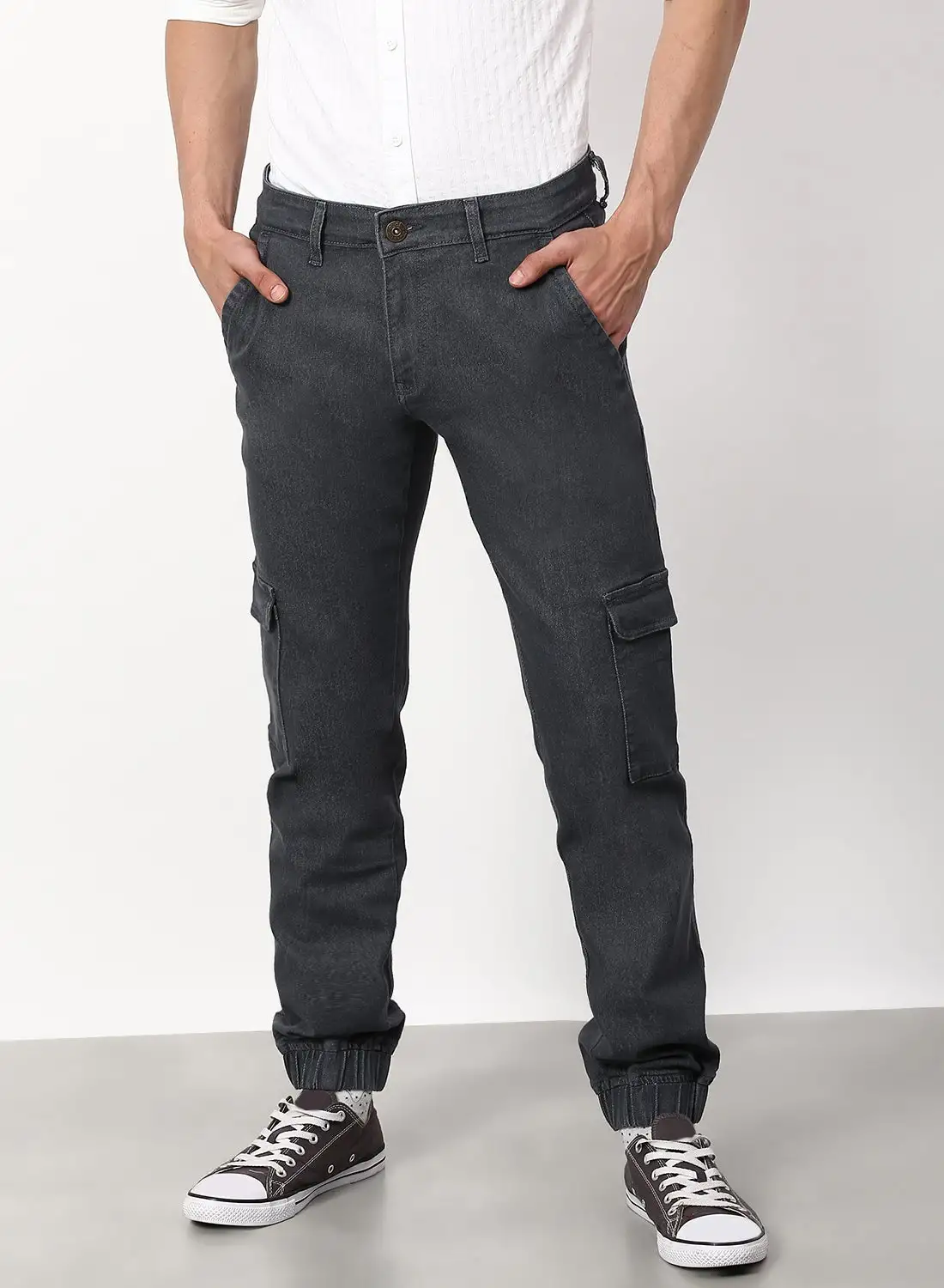 ABOF Regular Fit Jeans Grey Wash