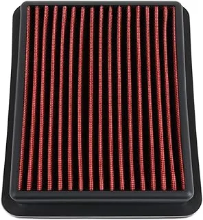 DNA Motoring AFPN-217-RD Clean Air Washable Drop In Panel Air Filter Enhance Engine Performance Power & Acceleration Improve [Compatible with 2018-2020 Honda Accord 1.5L L4]