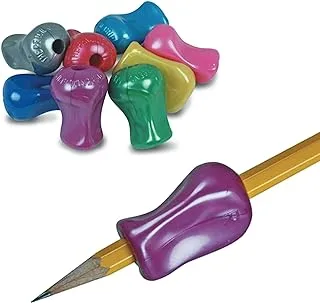 The Pencil Grip Metallic, Universal Ergonomic Training Gripper for Righties and Lefties, 6 Count Assorted Colors (TPG-11806)