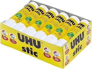 UHU STIC, The Proven Glue Stick - Glues strongly, quickly and permanently, without solvent, 21g, 12pcs, White