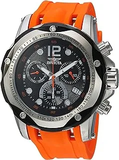 Invicta Men's 20072 Speedway Analog Display Swiss Quartz Orange Watch, Stainless Steel, Quartz Movement