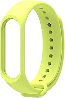 Warable Devices Accessories - Strap for Band 4 3 Silicone Bracelet for Xiáomí Correas Bend 4 Belt Pulseira Opaska Miband 3 Smart Wristbands for (Grass Green)