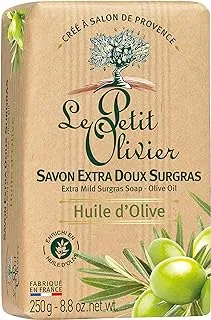 LE PETIT OLIVIER Extra Mild Surgras Soap Bar With Olive Oil, 250 gm