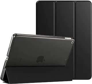 جراب iPad 10.2 2020 iPad 8th Generation / 2019 iPad 7th Gen Case ، جراب رفيع وغطاء خلفي صلب وغطاء ذكي لجهاز iPad 10.2 بوصة - أسود