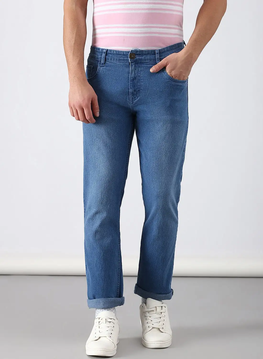 ABOF Slim Fit Jeans Light Blue