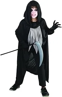 Bristol Novelty Reaper Fancy Dress Halloween Costume, Large 7 to 8 Years, Black