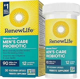 Renew Life Adult Ultimate Flora Men's Care Probiotic Supplement, 136 g