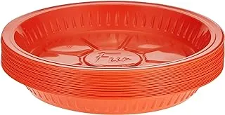 Fun® Plastic Party Plates 22cm - Plastic plates Sturdy Plastic Party plate Birthday Party plate for All Occasions Fun® Plastic Plate ⌀22cm - Citrus | 22CM - (Pack of 25)