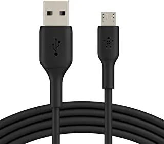 Belkin Micro USB Cable for Portable Speakers, Power Banks, eReaders, and more 3.3 ft. / 1 m, Black, CAB005bt1MBK