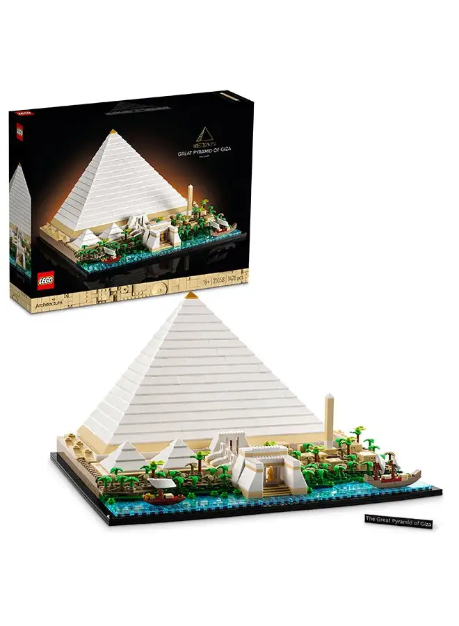 LEGO LEGO 21058 Architecture Great Pyramid of Giza Building Toy Set (1476 Pieces)