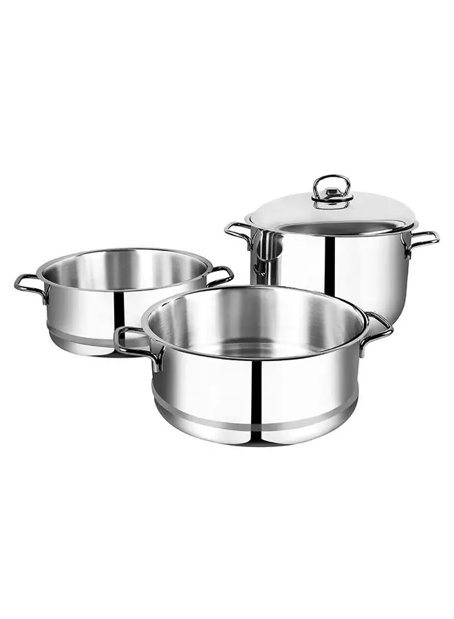 Prestige 4-Piece Stainless Steel Steamer Set Silver 24cm