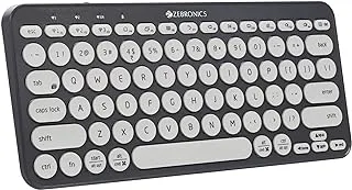 ZEBRONICS ZEB-K5000MW Wireless Multi-Device BT Keyboard for Mac,Windows,Android,iOS, 6 Months Backup*, Built in Rechargeable Battery,Type C,Compact Design,Scissor Keys and LED Indicator(Space Grey)