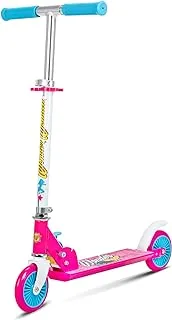 SPARTAN Wonder Woman Scooter 2-Wheel Children Kids Scooters for Ages 3, 4, 5 & 6 Adjustable Handlebars Foldable Kick scooters Advanced Technology Increased Control Stability Pink 120mm SP-7047