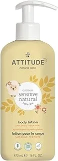 Attitude Baby Organic Oat Milk Body Lotion, Clear