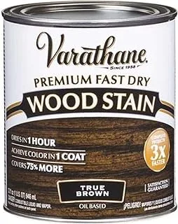 Rust-Oleum Varathane Premium Fast Dry Wood Stain TRUE BROWN, Quart, 333661