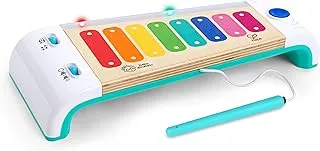 أدوات اللعب الموسيقية الخشبية من Baby Einstein Hape Magic Touch Xylophone للأطفال الصغار ، السبب والنتيجة ، وضعان للعب ، أكثر من 30 نغمة ، أضواء والتحكم في مستوى الصوت ، العمر 12 شهرًا +