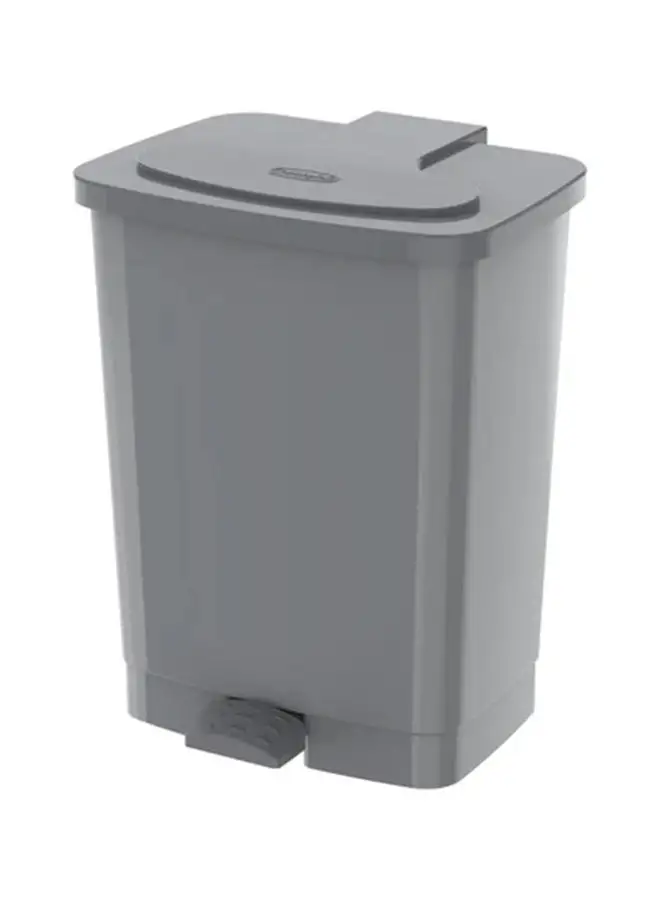 Cosmoplast Step-On Waste Bin With Pedal Grey 17Liters