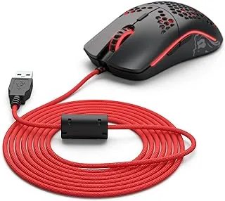 Glorious Ascended Cable (Red) - Flexible Lightweight Paracord - Gaming Mouse Replacement Cable Repair Accessory