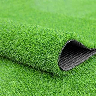 ECVV Artificial Grass Carpet Fake Grass Turf 30mm Garden Lawn Landscape Balcony Synthetic Turf Mat - Thick Fake Grass Pet Pad (200cm x 500cm, Green)