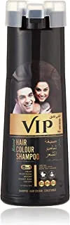 VIP Original Natural Hair Color Shampoo Dark Brown 180ml - Arabic