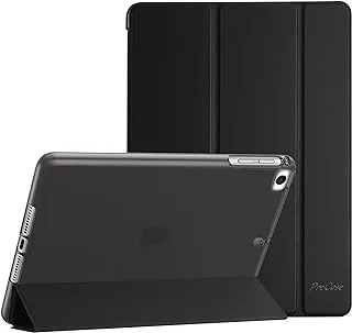 جراب ProCase iPad Mini لجهاز iPad Mini 5 2019 / Mini 4 ، Mini 1 2 3 مع غطاء خلفي ناعم من البولي يوريثان الحراري ، جراب واقٍ رفيع وخفيف الوزن ثلاثي الطيات ذكي لجهاز iPad Mini 5/4/3/2/1 - أسود