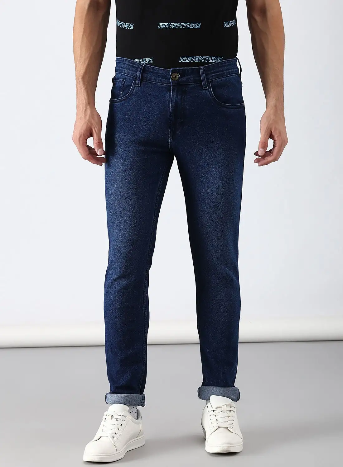 ABOF Slim Fit Jeans Dark Blue