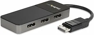 StarTech.com 3-Port DisplayPort 1.4 Splitter, DisplayPort to 3x DP Multi-Monitor Adapter, Triple 4K Computer MST Hub, USB Bus-Powered, Windows Only (MST14DP123DP)