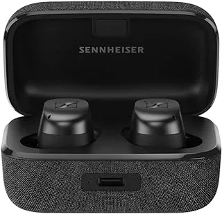 Sennheiser Consumer Audio Momentum True Wireless 3 Earbuds IPX4, Qi Charging 28 Hour Battery Life, Graphite, 700074, Small