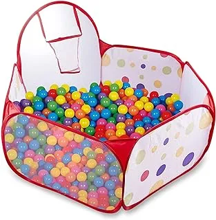 Mumoo Bear Mumoobear Ball Pit Play Tent With Basketball Hoop For Kids Toddlers Outdoor Indoor Play 4 Ft/120Cm (Balls Not Included)