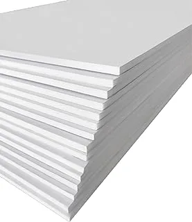 Excelsis Design, Pack of 15, Foam Boards (Acid-Free), 18x24 Inches (Many Sizes Available), 1/8 Inch Thick Mat, White with White Core (Foam Core Backing Boards, Double-Sided Sheets)