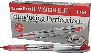 uni-ball Vision Elite UB-200 Rollerball Pen - Red, Box of 12