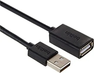 كابل تمديد Belkin Usb 2.0 - سلك محول A-Male إلى A-Female - 1.8 متر