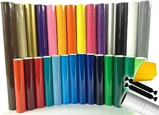 ORACAL Vinyl Starter Kit Bundle for Cricut (10 Rolls, Multicolor,3m)