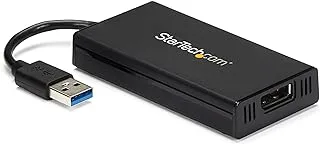 StarTech StarTech.com USB 3.0 to DisplayPort Adapter 4K Ultra HD, DisplayLink Certified, Video Converter w/External Graphics Card - Mac & Windows (USB32DP4K)