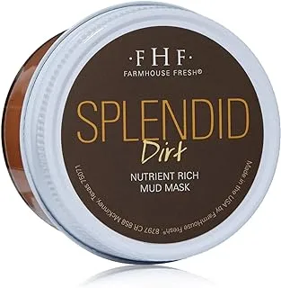 Farmhouse Fresh Splendid Dirt Nutrient Mud Mask [4oz.] – Paraben-Free, Sulfate-Free, Face Clay with Pumpkin Puree, Phthalate-Free Fragrance, Active Yogurt | Skin Care