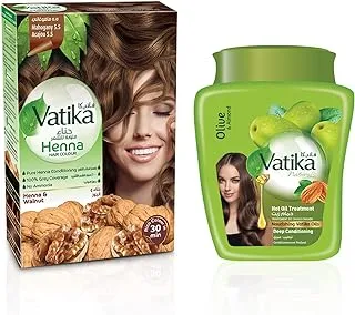 Vatika Henna Mahogany + Hammamzaith - Color and Nourish your hair