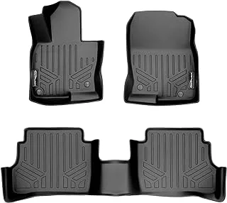 SMARTLINER Custom Fit Floor Mats 2 Row Liner Set Black Compatible with 2017-2021 Mazda CX-5