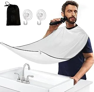 ‎SHOWAY Beard Bib, Men's Shaving and Beard Trimming Apron, Beard Catcher, Non stick Waterproof Shaving Cloth