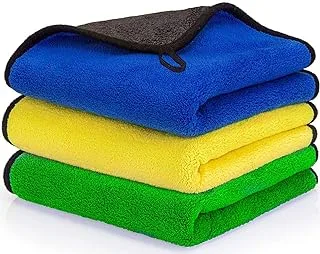 Jiham Microfiber Cleaning Towel for Car Washing, 40 x30 cm, Assorted Color