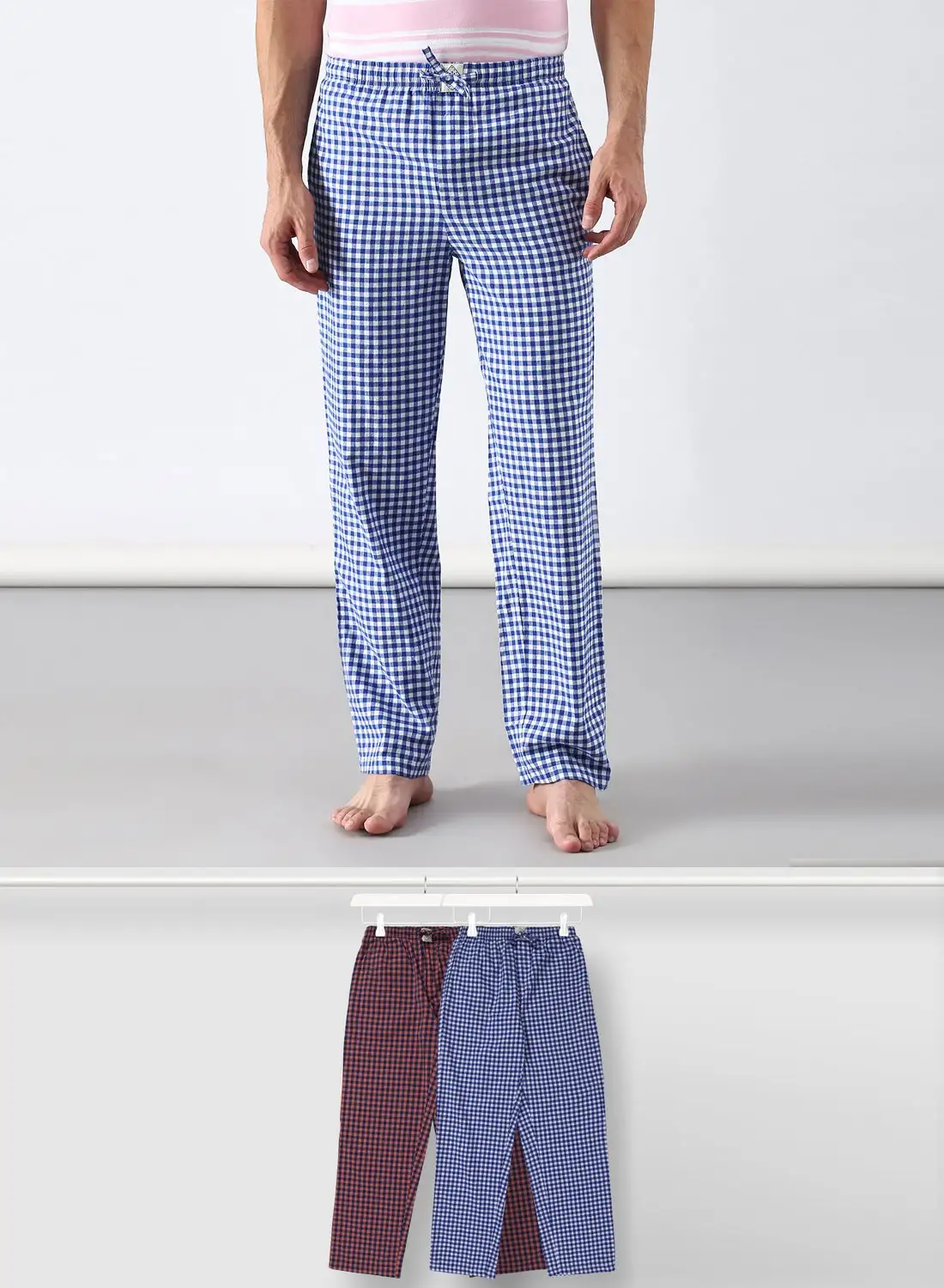 ABOF 2 Pack Lounge Pants Set أزرق / أحمر